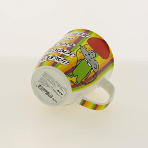 Кружка 350мл, NEW BONE CHINA,упаковка-гофрокороб, ЯРКИЕ ЦЕЛИ,170-08018 000000000001192691