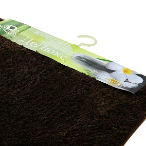 Коврик для ванны DE'NASTIA 50х80см коричневый микрофибра M000014 000000000001107621