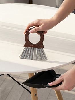 Щётка с совком 16x20см DE'NASTIA Dark wood бук/ПП/ПЭТ L000048 000000000001226884