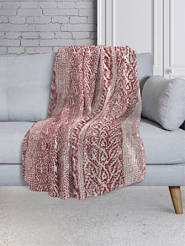 Плед LUCKY Домашний 150х200см 100%пэ темно-розовый  T040107 000000000001189176