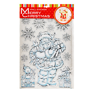 Наклейки новогодние на стекло 50х30см QLPG - 187 000000000001220338