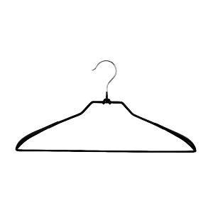 Вешалка для одежды 44,5х21см ПОСУДА ЦЕНТР черный с ПВХ покрытием металл 000000000001215493