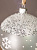 Декоративное украшение на елку Шар №4,5 D8см БИРЮСИНКА Зимний белый стекло 000000000001207644