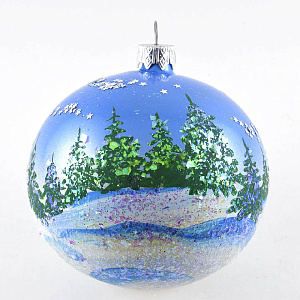 Шар 5 Снежная сказка стекло NP-1696 000000000001075077