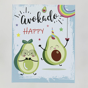 Коробка подарочная 21x17x11см РУТАУПАК AVOCADO blue 000000000001210677