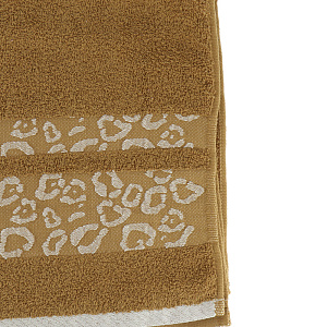 Полотенце DE'NASTIA Леопард 70х130см коричневый 100%Хлопок T000072 000000000001113810