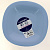 CARINE LIGHT BLUE  Тарелка десертная 19см P4245 000000000001186951