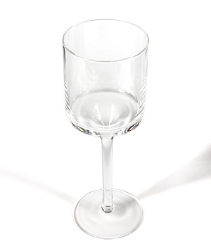 Подсвечник 20см GARBO GLASS низкий прозрачный стекло 000000000001216525