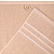 Полотенце махровое 50х90см DINA ME бордюр с 3 полосками светло-коричневое плотность 380гр/м 100%хлопок 000000000001210278