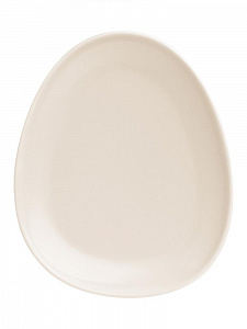 Тарелка десертная 18,5x15x2см DE'NASTIA Оливки-однотон плоская молочный фарфор 000000000001217752