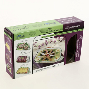 Блюдо шубница 30х16х5см LARANGE Голубь стекло 000000000001204440