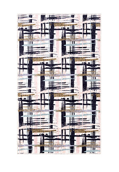 Коврик универсальный 60x100см LUCKY Штрихи черный/розовый/зеленый 100% полиэстер 000000000001211044