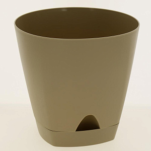 Горшок для цветов AMSTERDAM D 250 с прикорневым поливом 8 л Молочный Шоколад ING6202МШОК 000000000001191649