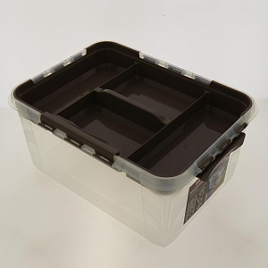 Ящик универс со вставкой-органайзером  "Grand box",390х290х180мм, 15,3л 4332244 000000000001190484