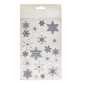 Наклейки новогодние на стекло 25х14см QLPG - 176 000000000001220336