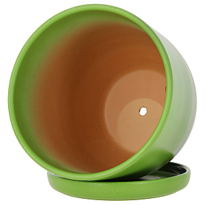 Цветочный горшок Листок, 4.7л, керамика 000000000001015375