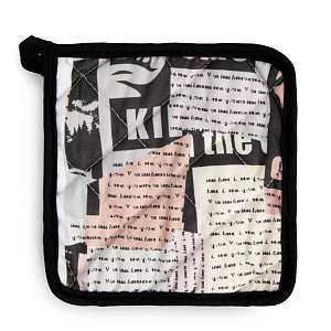 Набор кухонный (рукавица 18х26см + прихватка 17х17см) LUCKY Газета цветная хлопок 100% 000000000001218573