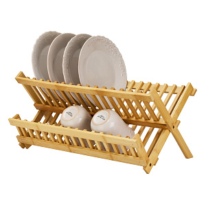 Сушилка для посуды 47х28см бамбук 000000000001221634