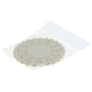 Подставка под горячее "Кружева" круглая, поливинилхлорид, R030345 000000000001176237