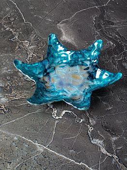 Блюдо сервировочное 25,5см EFE GLASS Морская звезда стекло 000000000001213509