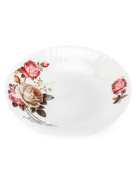 Тарелка суповая 22см FARFORELLE Rose стеклокерамика 000000000001228254