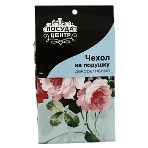 Чехол на подушку ПОСУДА ЦЕНТР декоративный 45x45см Роза 100%Хлопок PC02358 000000000001200512