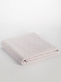 Полотенце махровое 70х130см СОФТИ Ромб светло-серый хлопок 100% 000000000001214699