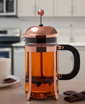 Френч-пресс 600мл SERVITTA Gold Edition нержавеющая сталь/стекло 000000000001214585