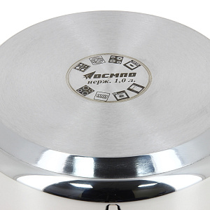 Ковш 1,0л Гурман-Классик, тройное теплораспределительное дно, нержавеющая сталь, 110510 000000000001006293