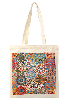 Сумка-шоппер 40х37см с принтом ST cotton 000000000001227180