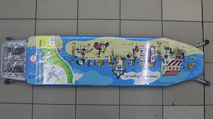 Доска гладильная 122х34см Ника Эльза Классик. EURO подставка под утюг. Гладильная поверхность-металл чехол-хлопок 000000000001117488