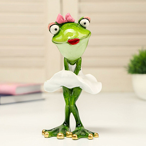 Фигура декоративная 16см Лягушка 000000000001216783