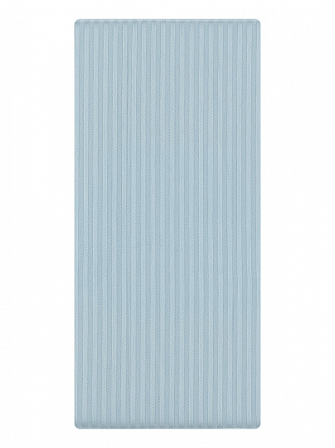 Проcтыня на резинке 90x200+25см DE'NASTIA голубой сатин/страйп 3мм хлопок 100% 000000000001216167