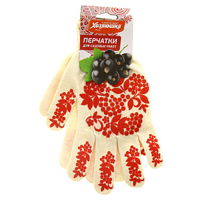 Перчатки ПВХ Хозяюшка, ягоды 000000000001155451