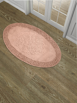 Ковр 60х100 100%хл роз овал длин ворсТур 000000000001187182