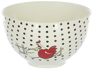 Салатник 400мл 12,2х12,2х7см Olaff Куры керамика YU-07026-B 000000000001197959