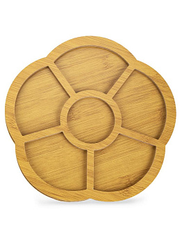 Менажница 6-ти секционная 25х25х1,3см МДФ 000000000001227897