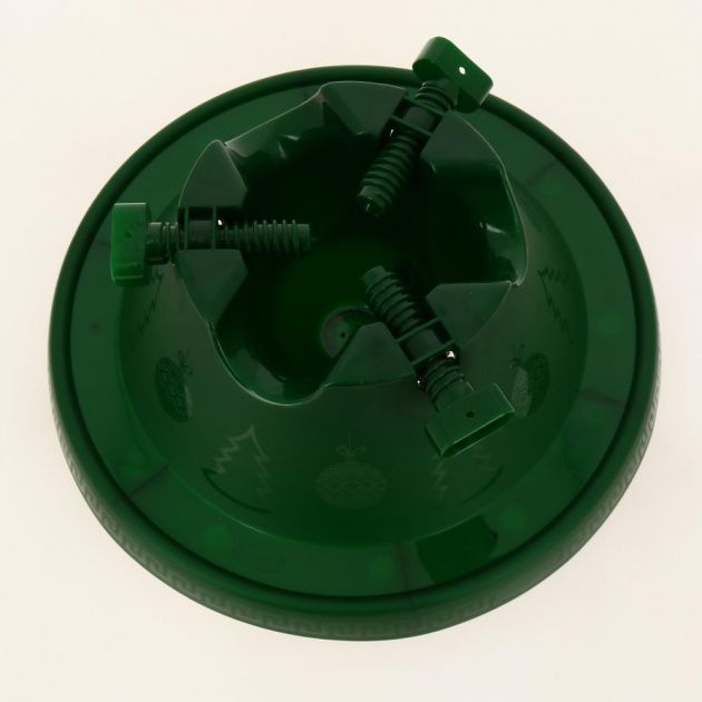 Подставка для елки с винтами зеленая пластик Н0201 000000000001192230
