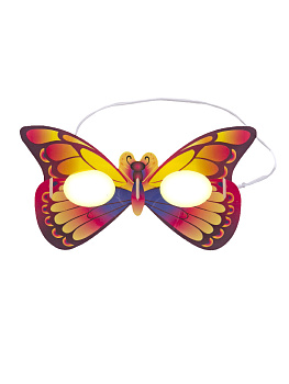 Светящиеся очки Желтая бабочка, с химическим источником света (полипропилен, стеклянная капсула с люмисцентной жидкостью) 19,5x0,9x1 000000000001191259