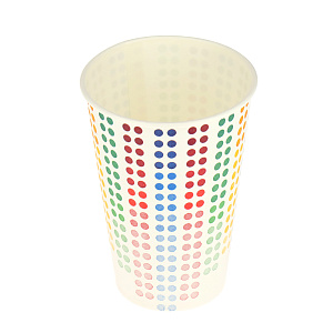 Набор одноразовых стаканов Цветные Точки Pap Star, 200мл, 10 шт. 000000000001142451