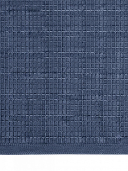Полотенце кухонное DeNASTIA вафля/махра 470gsm 35x75, хлопок, темно-синий D100417 000000000001227646