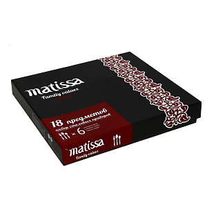 Набор столовых приборов Грация Matissa, 18 предметов 000000000001076963