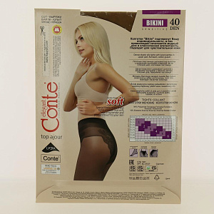 CONTE КОЛГ ЖЕН 40ДЕН BIKINI р2 NATURAL 000000000001156792