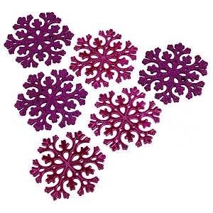 Набор декоративных украшений СнежинкаПосуда Центр, 8 см, 6 шт. 000000000001161808