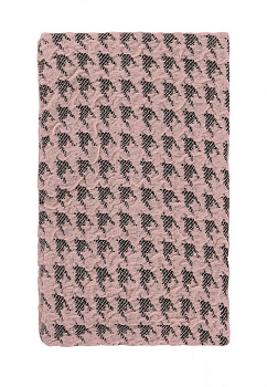 Чехол на стул 40x40x45см LUCKY Гусиные лапки розовый полиэстер 000000000001216955