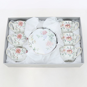 Набор чайный 12 предметов (чашка 250мл-6шт/блюдце-6шт) BALSFORD Эмма подарочная упаковка фарфор 000000000001200558