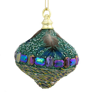 ДУ Подвес стразы/мех 8х8х8см зеленый 78494 000000000001179657