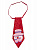 Новогоднее украшение Красный галстук на шею из нетканого материала (полиэфирные волокна) / 20x8,5x1см арт.78613 000000000001191301