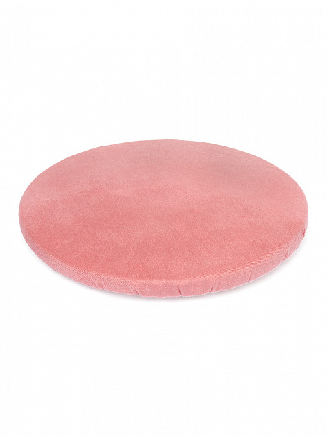 Подушка на стул 31,5см DE'NASTIA круглая розовая бархатная 100%полиэстер 000000000001208957