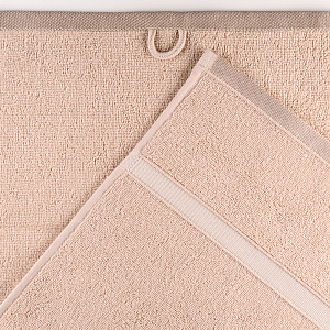 Полотенце 30х60см Dina Me бордюр репс бежевое 100% хлопок 000000000001208708